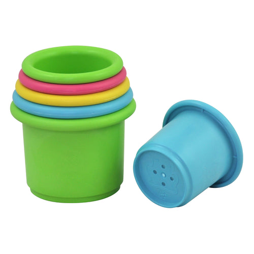 Sprout Ware Stacking Cups made from Plants (6 cups)-Multicolor-6mo+