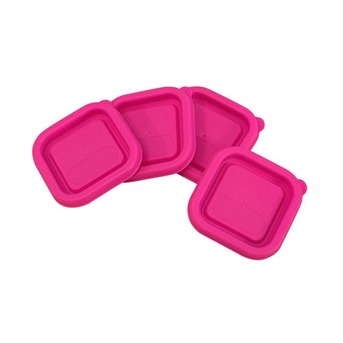 Replacement Lids for Fresh Baby Food Cubes (4pk)-Pink