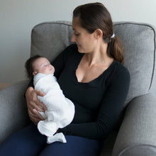 Load image into Gallery viewer, Muslin Swaddle Blanket made from Organic Cotton - Gray