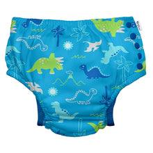 Load image into Gallery viewer, Eco Snap Swim Nappy-Aqua Dinosaurs