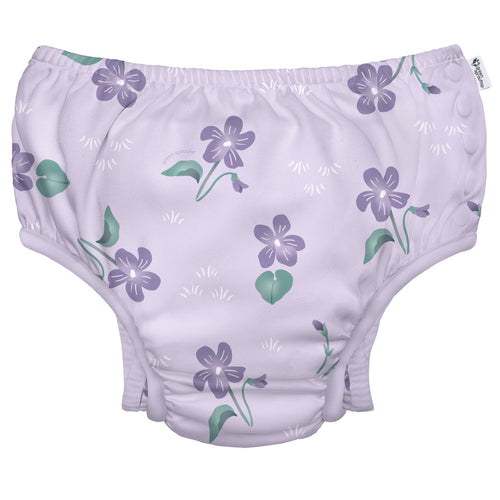 Eco Snap Swim Nappy-Lavender Violets