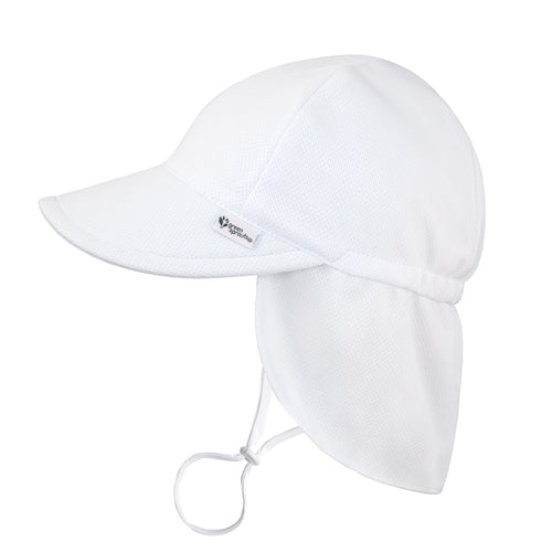 Eco Breathable Flap Hat UPF 50+ - White