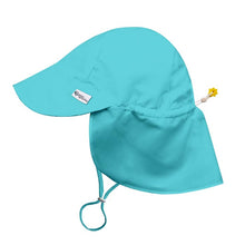 Load image into Gallery viewer, Eco Flap Hat UPF 50+ - Aqua