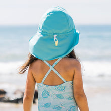 Load image into Gallery viewer, Eco Flap Hat UPF 50+ - Aqua