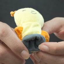 Load image into Gallery viewer, Organic Finger Puppets 3pk with Pink, Aqua, Yellow Set