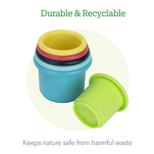Load image into Gallery viewer, Green Sprouts - Sprout Ware Stacking Cups made from Plants (6 cups)-Multicolor-6mo+
