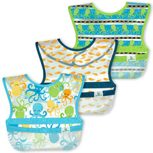 Load image into Gallery viewer, Snap &amp; Go Wipe-off Bibs (3pk)-9/18mo