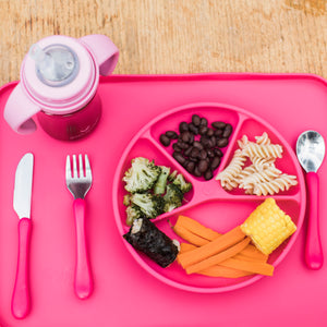 Finger Food Platemat-Pink-6mo+