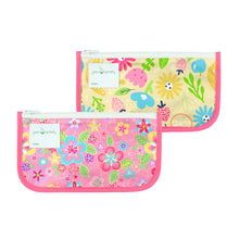 Load image into Gallery viewer, Reusable Snack Bags (2 pack)-Pink Flower Field Set-6 mo+