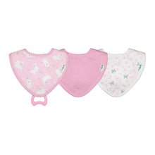 Load image into Gallery viewer, Muslin Stay-dry Teether Bibs (3pk)-Organic Cotton-0/12mo