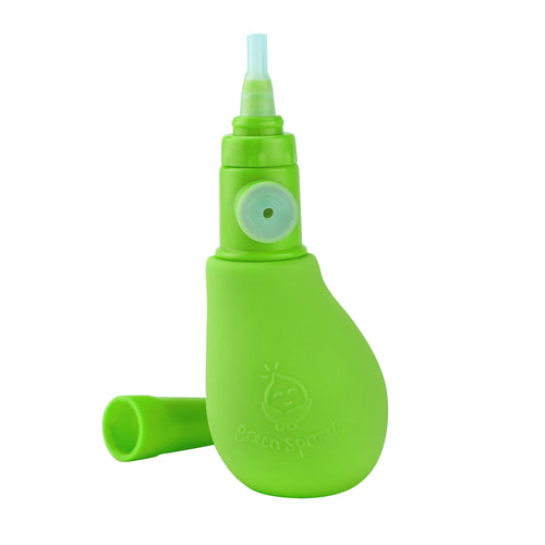 Sprout Ware Nasal Aspirator made from Plants and Silicone Bulb Green Adult Use Only