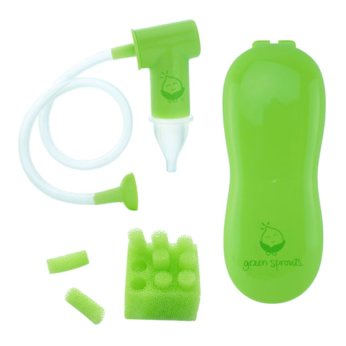 Sprout Ware Nasal Aspirator made from Plants and Silicone Tube Green Adult Use Only