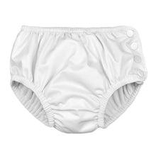 Load image into Gallery viewer, Snap Reusable Absorbent Swimsuit Diaper - White