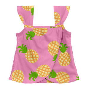 Mod Ultimate Swim Diaper 2pc Tankini Set - Light Pink Pineapple