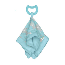 Load image into Gallery viewer, Snuggle Blankie Teether made from Organic Cotton-3mo+