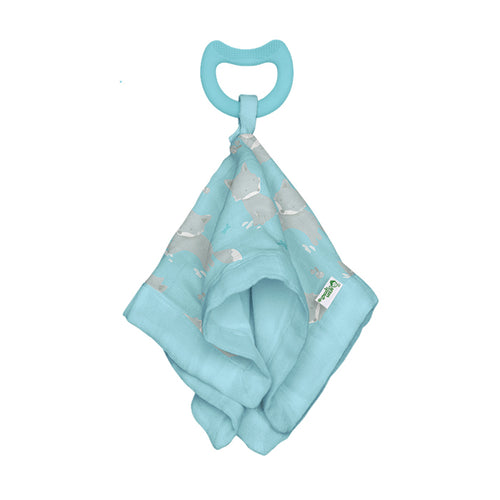 Snuggle Blankie Teether made from Organic Cotton-3mo+