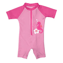 Load image into Gallery viewer, One-piece Swim Sunsuit-Pink Seahorse