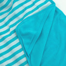 Load image into Gallery viewer, Muslin Hooded Towel made from Organic Cotton-Aqua-0mo/4yr