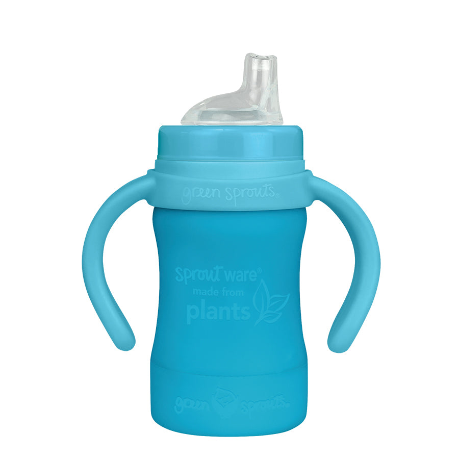 Sprout Ware Sippy Cup made from Plants-6oz-Aqua-6mo+