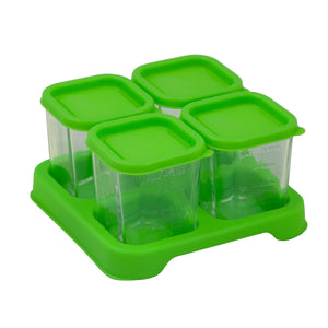 Fresh Baby Food Glass Cubes (4oz/4pk)-Green