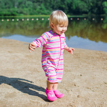 Load image into Gallery viewer, One-piece Swim Sunsuit-Pink Multi Stripe