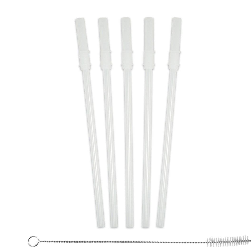 Replacement Straw (5 Pack) And Cleaning Brush For Straw Bottle