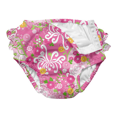 Mix and Match Ultimate Ruffle Snap Swim Diaper - Light Pink Mum Garden
