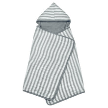 Load image into Gallery viewer, Muslin Hooded Towel made from Organic Cotton-Gray-0mo/4yr