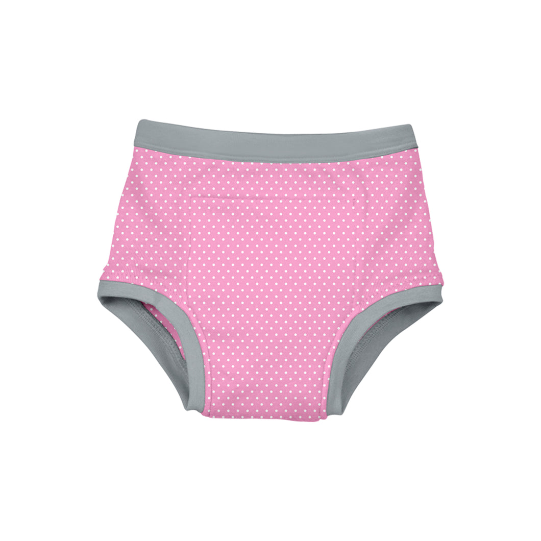 Reusable Absorbent Training Underwear-Light Pink Dot