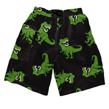 Load image into Gallery viewer, Mod Ultimate Swim Diaper Pocket Trunks - Black T-Rex