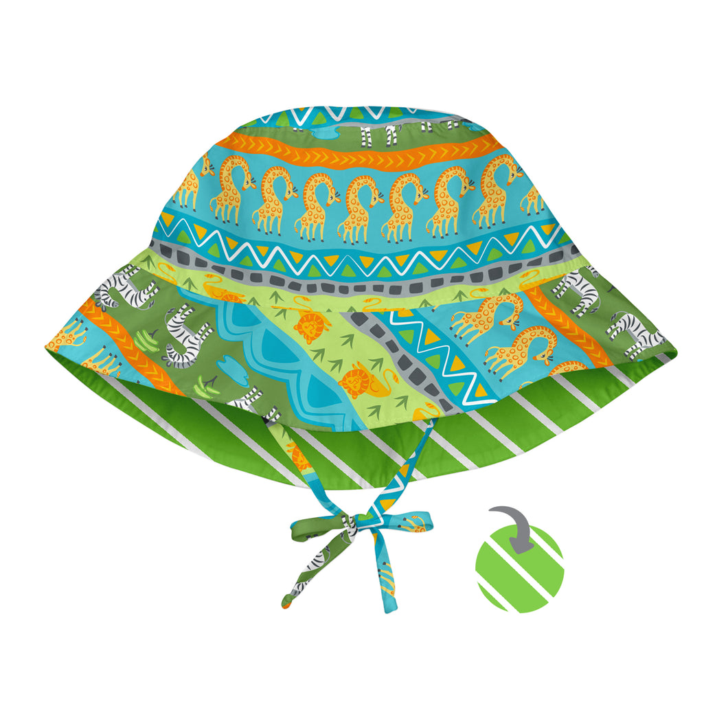 Mix & Match Reversible Bucket Sun Protection Hat-Green Safari