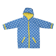 Load image into Gallery viewer, Mid Weight Raincoat-Blue Dino