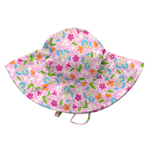 Brim Sun Protection Hat-Pink Spring Garden