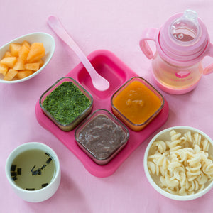 Fresh Baby Food Glass Cubes (2oz/4pk)-Pink