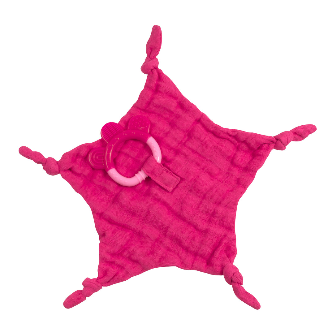 Muslin Blankie Teether-Organic Cotton-3mo+