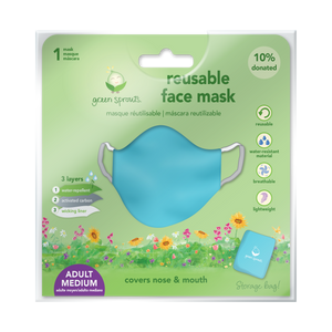 Reusable  Face Mask Adult-Aqua