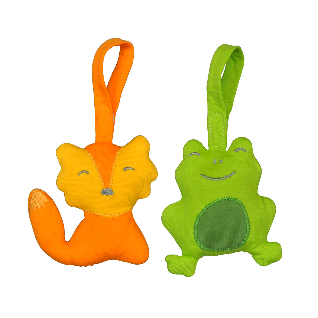 Adventure Friends made from Organic Cotton (2pk)-Orange/Green Set-3mo+