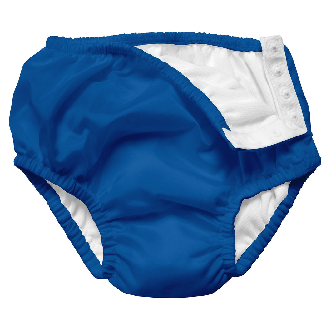 Snap Reusable Absorbent Swimsuit Diaper - Blue