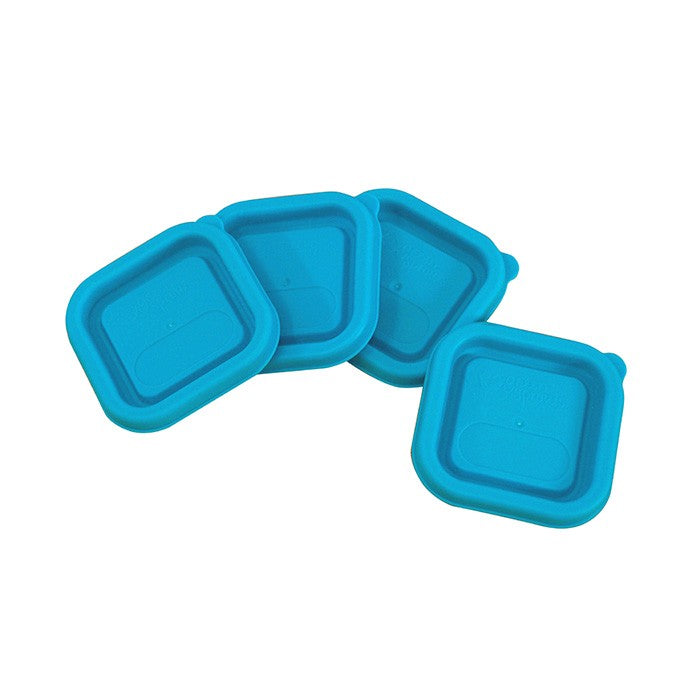 Replacement Lids for Fresh Baby Food Cubes (4pk)-Aqua