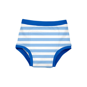 Reusable Absorbent Training Underwear-Light Blue Stripe-