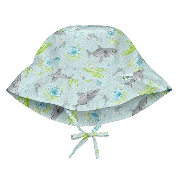 Bucket Sun Protection Hat-Light Aqua Shark Sealife