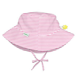 Bucket Sun Protection Hat-Light Pink Pinstripe