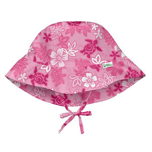 Bucket Sun Protection Hat-Pink Hawaiian