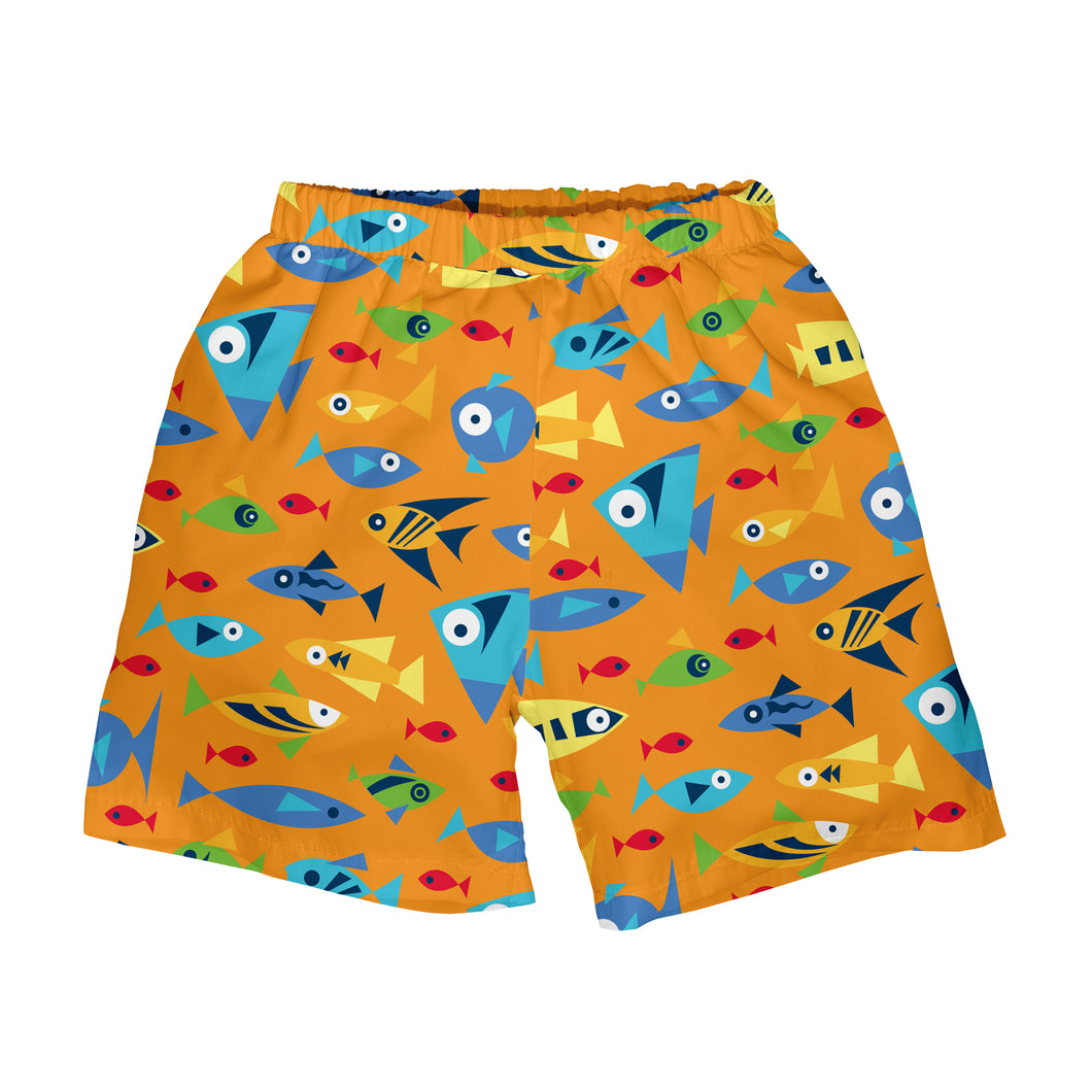 Classic Ultimate Swim Diaper Pocket Trunks - Orange Fish
