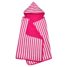 Load image into Gallery viewer, Muslin Hooded Towel made from Organic Cotton-Hot Pink-0mo/4yr