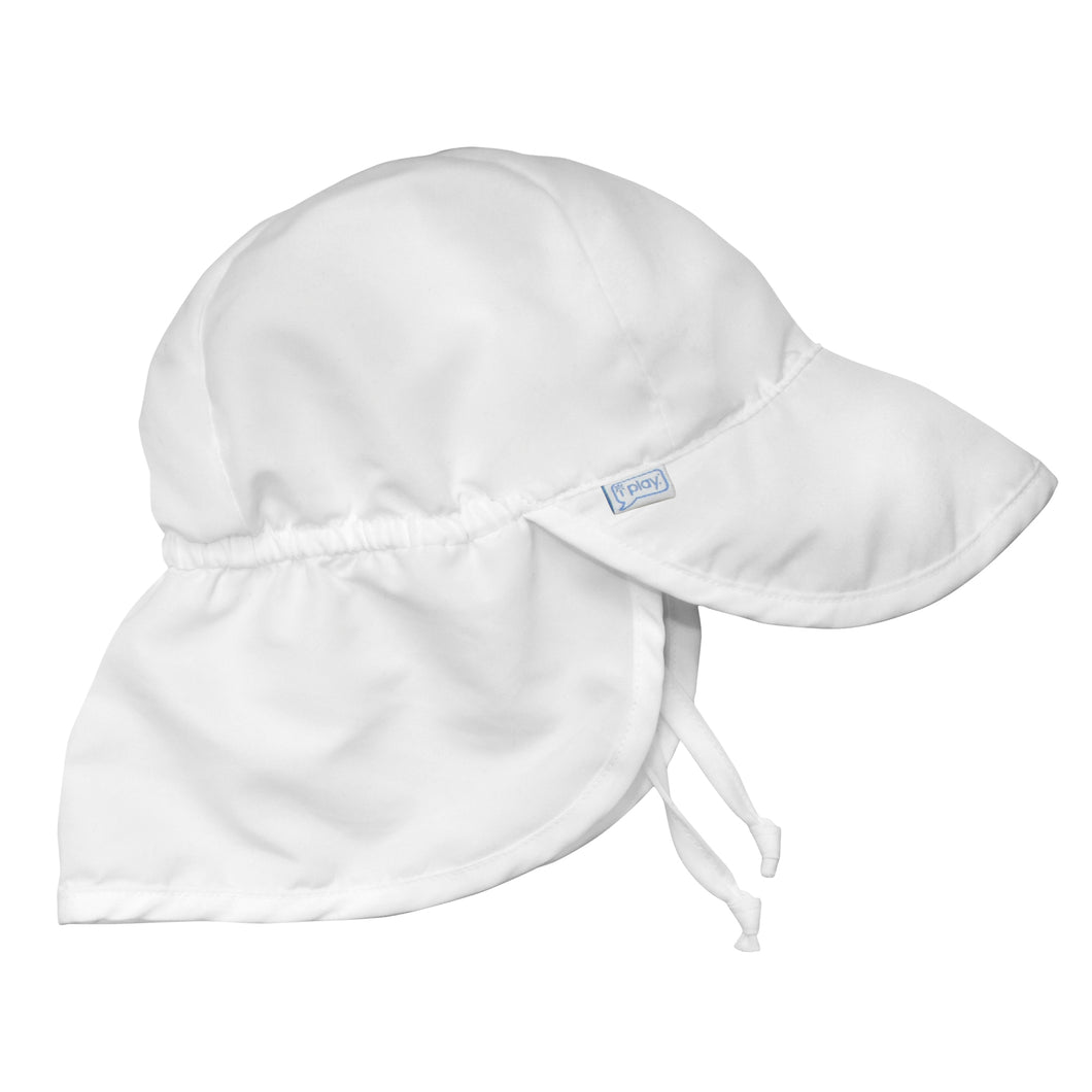 Flap Sun Protection Hat-White