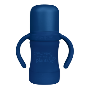 Sprout Ware Sippy Cup made from Plants-6oz-Navy-6mo+