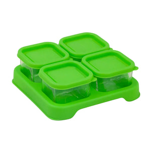 Fresh Baby Food Glass Cubes (2oz/4pk)-Green